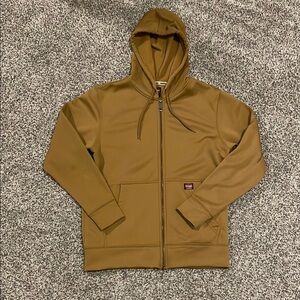 Mens Wrangler brown hooded zip up